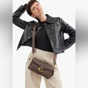 New Coach Tabby 26 crossbody bag in dark stone